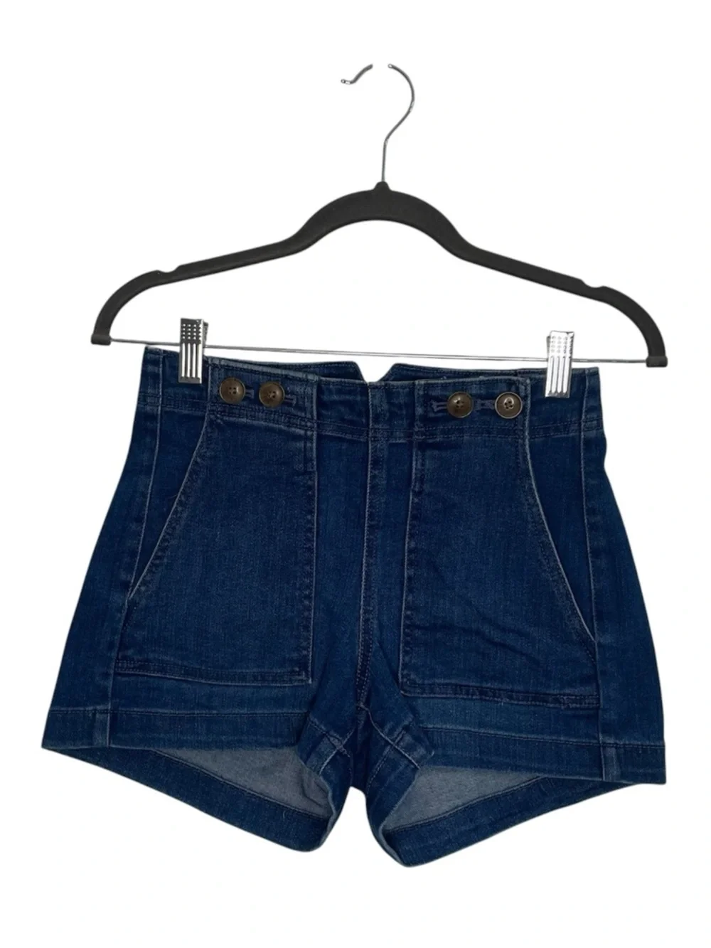 Anthropologie Pilcro The Kit High Rise Utility Denim Shorys Size 25 - Picture 4 of 15
